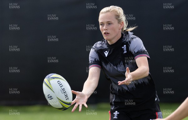 271022 - Wales Women Rugby Training Session - Megan Webb of Wales during a training session ahead of the Women’s Rugby World Cup Quarter Final against New Zealand
