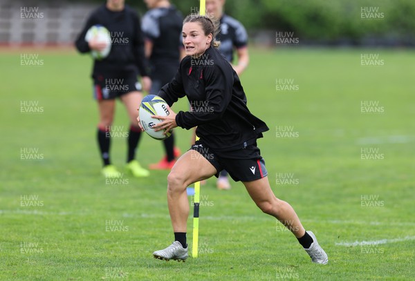 280922 - Wales Women Rugby Training Session - Wales’ Jasmine Joyce during a training session in Auckland ahead of the start of the Women’s Rugby World Cup