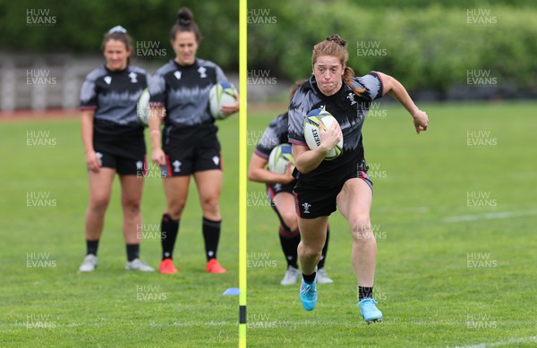 280922 - Wales Women Rugby Training Session - Wales’ Lisa Neumann during a training session in Auckland ahead of the start of the Women’s Rugby World Cup