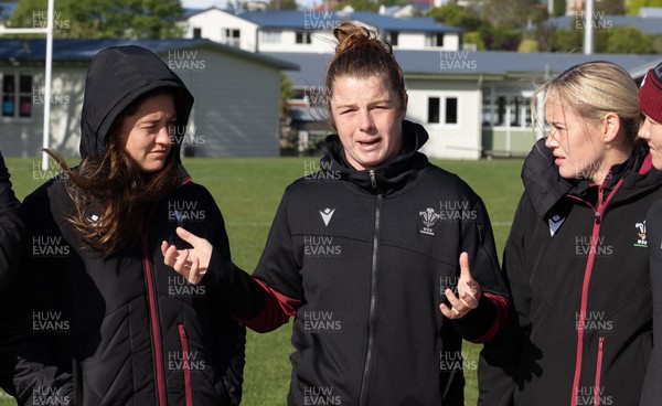 271023 - Wales Women Rugby Team Walkthrough - Kate Williams talks about the significance of the Haka during the Wales Women’s rugby squad walkthrough ahead of Wales’ WXV1 match against New Zealand in Dunedin 