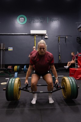 020925 - Wales Women Gym Session -  Kelsey Jones during a gym training session ahead of their final Women’s Rugby World Cup match against Fiji