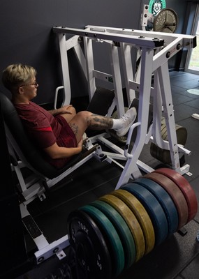 020925 - Wales Women Gym Session - Donna Rose  during a gym training session ahead of their final Women’s Rugby World Cup match against Fiji