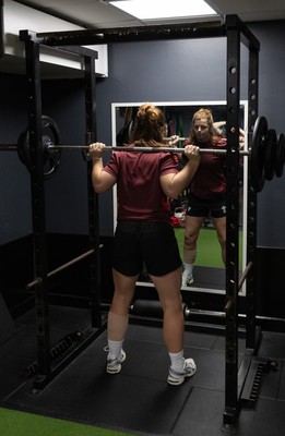 020925 - Wales Women Gym Session - Kate Williams  during a gym training session ahead of their final Women’s Rugby World Cup match against Fiji