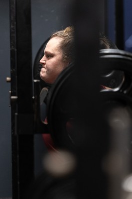 020925 - Wales Women Gym Session - Abbey Constable  during a gym training session ahead of their final Women’s Rugby World Cup match against Fiji