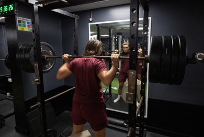 020925 - Wales Women Gym Session - Bryonie King  during a gym training session ahead of their final Women’s Rugby World Cup match against Fiji