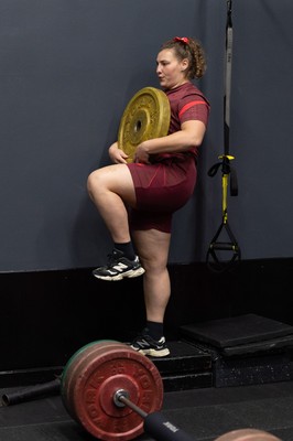 020925 - Wales Women Gym Session - Gwenllian Pyrs  during a gym training session ahead of their final Women’s Rugby World Cup match against Fiji