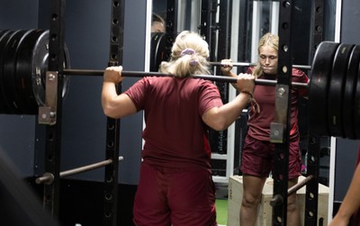 020925 - Wales Women Gym Session - Alex Callender  during a gym training session ahead of their final Women’s Rugby World Cup match against Fiji