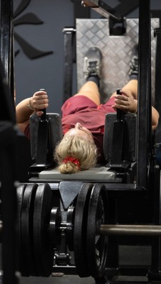 020925 - Wales Women Gym Session -  Molly Reardon during a gym training session ahead of their final Women’s Rugby World Cup match against Fiji