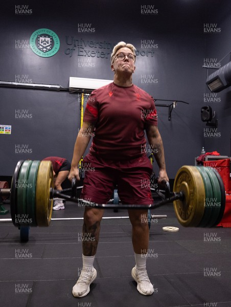 020925 - Wales Women Gym Session - Donna Rose  during a gym training session ahead of their final Women’s Rugby World Cup match against Fiji
