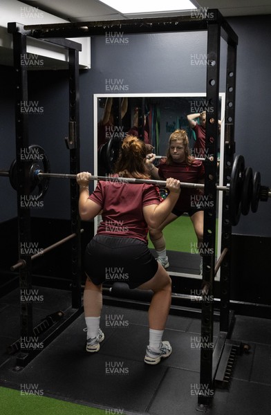 020925 - Wales Women Gym Session - Kate Williams  during a gym training session ahead of their final Women’s Rugby World Cup match against Fiji