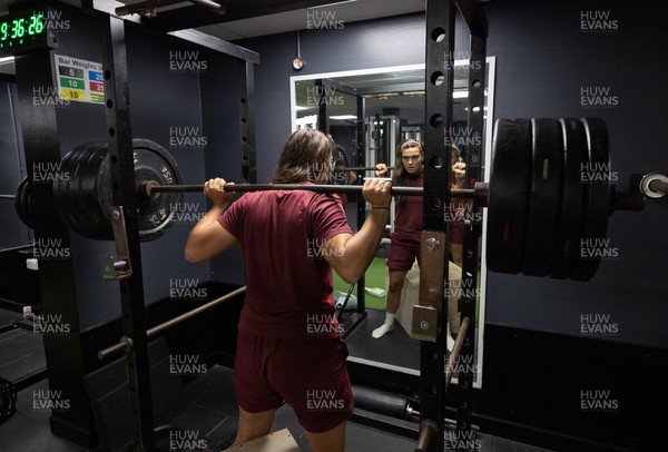 020925 - Wales Women Gym Session - Bryonie King  during a gym training session ahead of their final Women’s Rugby World Cup match against Fiji