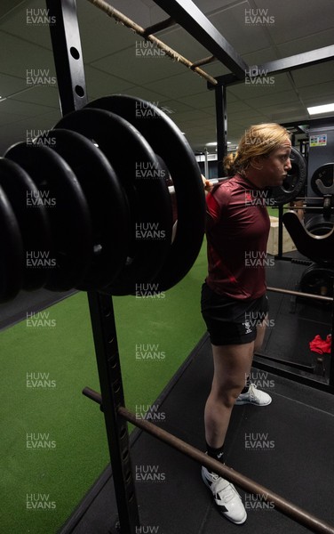 020925 - Wales Women Gym Session -  Abbie Fleming during a gym training session ahead of their final Women’s Rugby World Cup match against Fiji