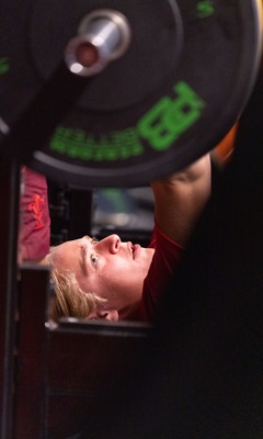 180825 - Wales Women Gym Session - Tilly Vucaj during a Wales Women weights session ahead of their first Women’s Rugby World Cup match against Scotland