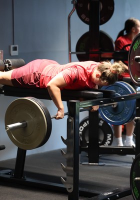 250825 - Wales Women Gym Session -  during a Wales Women weights session ahead of their first Women’s Rugby World Cup match against Canada
