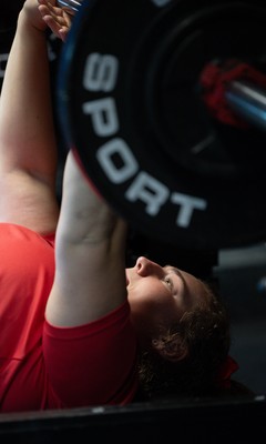 250825 - Wales Women Gym Session - Gwenllian Pyrs during a Wales Women weights session ahead of their first Women’s Rugby World Cup match against Canada