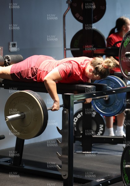 250825 - Wales Women Gym Session -  during a Wales Women weights session ahead of their first Women’s Rugby World Cup match against Canada