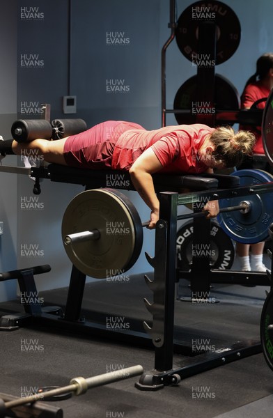 250825 - Wales Women Gym Session -  during a Wales Women weights session ahead of their first Women’s Rugby World Cup match against Canada
