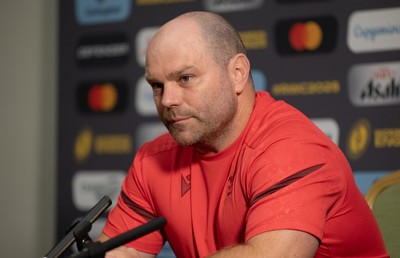 210825 - Wales Women Rugby World Cup Media Conference - Sean Lynn, Wales Women head coach, during a Wales media conference ahead of their first Women’s Rugby World Cup match against Scotland
