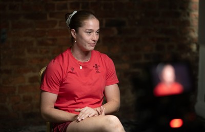 210825 - Wales Women Rugby World Cup Media Conference - Lisa Neumann during a Wales media conference ahead of their first Women’s Rugby World Cup match against Scotland