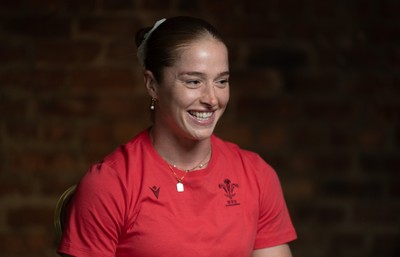 210825 - Wales Women Rugby World Cup Media Conference - Lisa Neumann during a Wales media conference ahead of their first Women’s Rugby World Cup match against Scotland