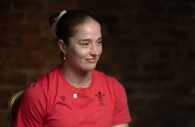 210825 - Wales Women Rugby World Cup Media Conference - Lisa Neumann during a Wales media conference ahead of their first Women’s Rugby World Cup match against Scotland