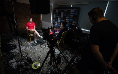 210825 - Wales Women Rugby World Cup Media Conference - Lisa Neumann during a Wales media conference ahead of their first Women’s Rugby World Cup match against Scotland