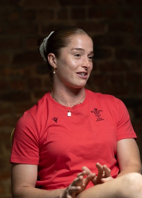 210825 - Wales Women Rugby World Cup Media Conference - Lisa Neumann during a Wales media conference ahead of their first Women’s Rugby World Cup match against Scotland