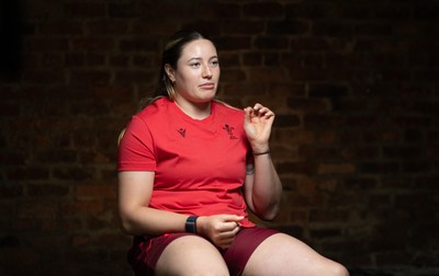 210825 - Wales Women Rugby World Cup Media Conference - Gwen Crabb during a Wales media conference ahead of their first Women’s Rugby World Cup match against Scotland