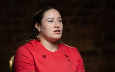 210825 - Wales Women Rugby World Cup Media Conference - Gwen Crabb during a Wales media conference ahead of their first Women’s Rugby World Cup match against Scotland