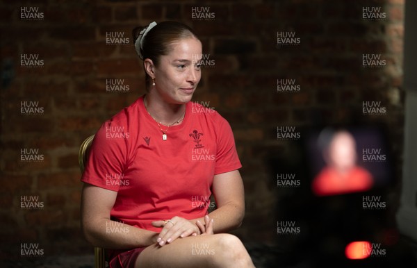 210825 - Wales Women Rugby World Cup Media Conference - Lisa Neumann during a Wales media conference ahead of their first Women’s Rugby World Cup match against Scotland