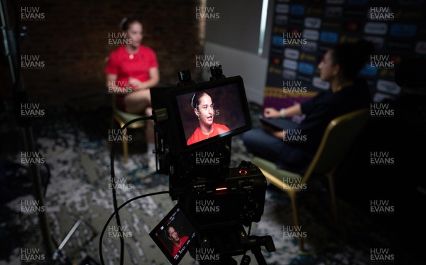 210825 - Wales Women Rugby World Cup Media Conference - Lisa Neumann during a Wales media conference ahead of their first Women’s Rugby World Cup match against Scotland