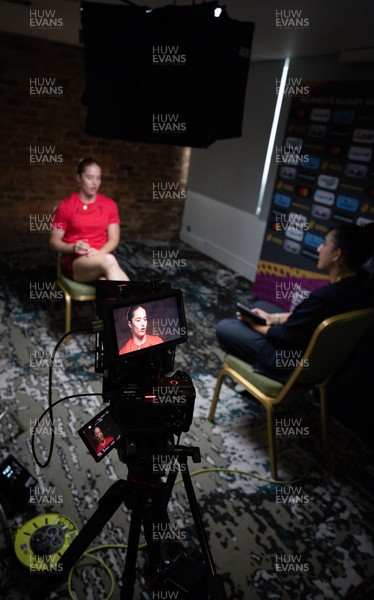 210825 - Wales Women Rugby World Cup Media Conference - Lisa Neumann during a Wales media conference ahead of their first Women’s Rugby World Cup match against Scotland