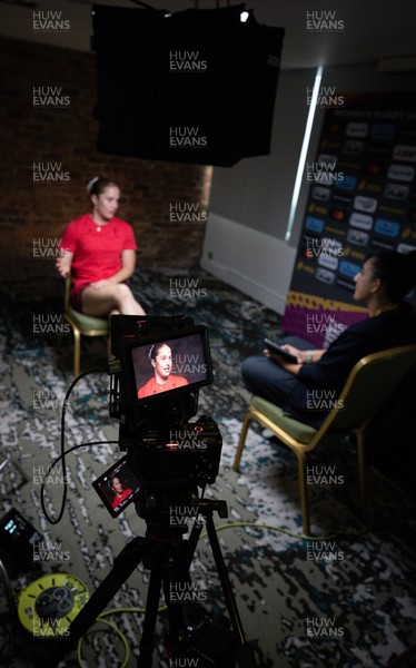 210825 - Wales Women Rugby World Cup Media Conference - Lisa Neumann during a Wales media conference ahead of their first Women’s Rugby World Cup match against Scotland