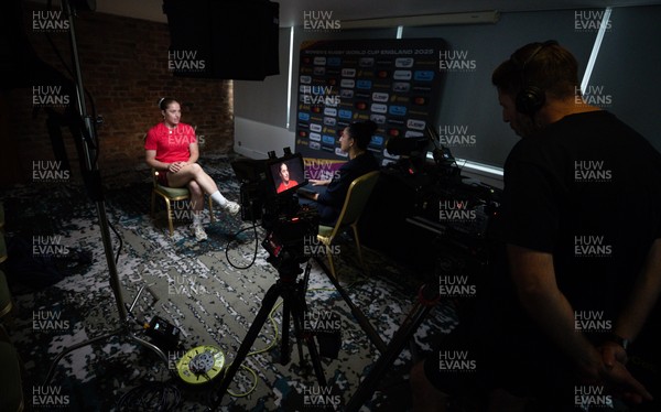 210825 - Wales Women Rugby World Cup Media Conference - Lisa Neumann during a Wales media conference ahead of their first Women’s Rugby World Cup match against Scotland