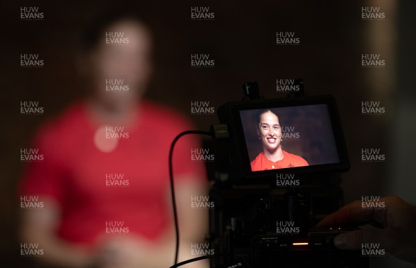 210825 - Wales Women Rugby World Cup Media Conference - Lisa Neumann during a Wales media conference ahead of their first Women’s Rugby World Cup match against Scotland