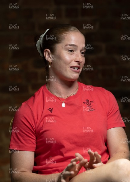 210825 - Wales Women Rugby World Cup Media Conference - Lisa Neumann during a Wales media conference ahead of their first Women’s Rugby World Cup match against Scotland