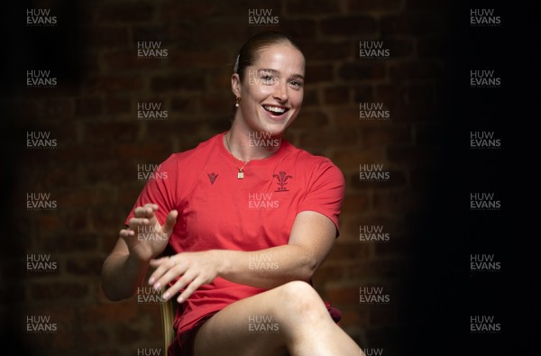 210825 - Wales Women Rugby World Cup Media Conference - Lisa Neumann during a Wales media conference ahead of their first Women’s Rugby World Cup match against Scotland