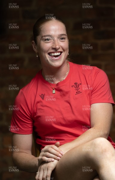 210825 - Wales Women Rugby World Cup Media Conference - Lisa Neumann during a Wales media conference ahead of their first Women’s Rugby World Cup match against Scotland