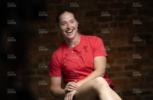 210825 - Wales Women Rugby World Cup Media Conference - Lisa Neumann during a Wales media conference ahead of their first Women’s Rugby World Cup match against Scotland