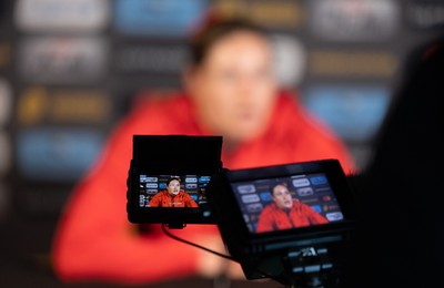 260825 - Wales Women Rugby World Cup Media Conference - Gwen Crabb during a Wales media conference ahead of their Women’s Rugby World Cup match against Canada