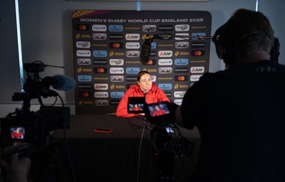 260825 - Wales Women Rugby World Cup Media Conference - Gwen Crabb during a Wales media conference ahead of their Women’s Rugby World Cup match against Canada