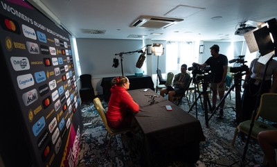 260825 - Wales Women Rugby World Cup Media Conference - Gwen Crabb during a Wales media conference ahead of their Women’s Rugby World Cup match against Canada