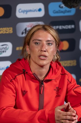 260825 - Wales Women Rugby World Cup Media Conference - Georgia Evans during a Wales media conference ahead of their Women’s Rugby World Cup match against Canada