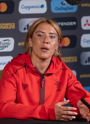 260825 - Wales Women Rugby World Cup Media Conference - Georgia Evans during a Wales media conference ahead of their Women’s Rugby World Cup match against Canada