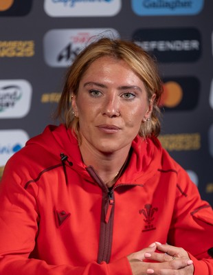 260825 - Wales Women Rugby World Cup Media Conference - Georgia Evans during a Wales media conference ahead of their Women’s Rugby World Cup match against Canada