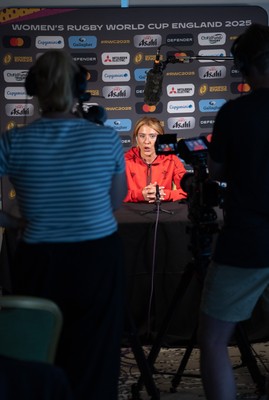 260825 - Wales Women Rugby World Cup Media Conference - Georgia Evans during a Wales media conference ahead of their Women’s Rugby World Cup match against Canada