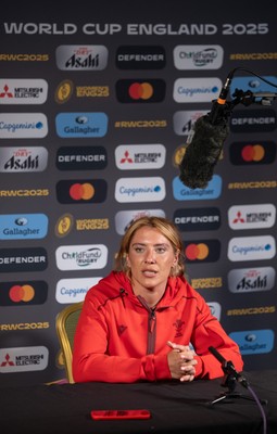 260825 - Wales Women Rugby World Cup Media Conference - Georgia Evans during a Wales media conference ahead of their Women’s Rugby World Cup match against Canada