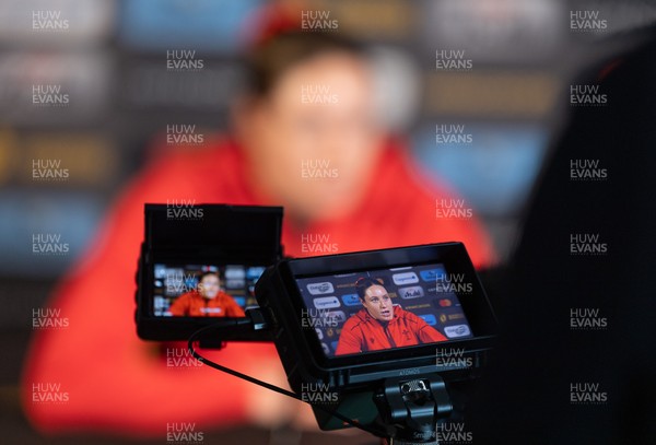 260825 - Wales Women Rugby World Cup Media Conference - Gwen Crabb during a Wales media conference ahead of their Women’s Rugby World Cup match against Canada