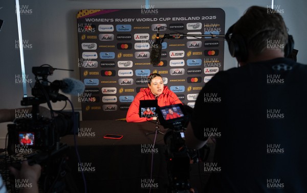260825 - Wales Women Rugby World Cup Media Conference - Gwen Crabb during a Wales media conference ahead of their Women’s Rugby World Cup match against Canada