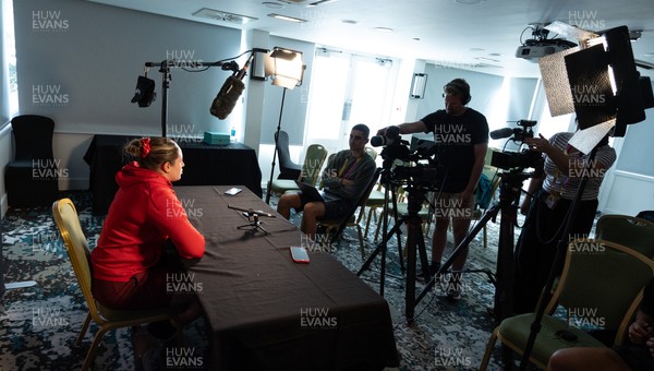 260825 - Wales Women Rugby World Cup Media Conference - Gwen Crabb during a Wales media conference ahead of their Women’s Rugby World Cup match against Canada